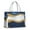 Blue Marble Gold, variant on Large Capacity Tote Bag,Gray Marble Gold Line Pattern Handbag Fashion Luxury Tote Bag,15.7"x13"x 5.1" Inches,Laptop Compatible