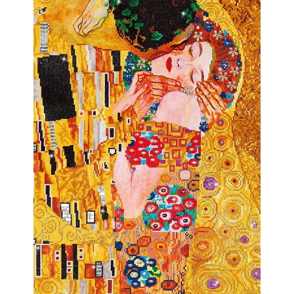 Diamond Dotz The Kiss (Klimt) Diamond Painting Kits for Adults - Diamond Art Kits a Relaxing Creative Craft Kit with Dotz Gems 28x22