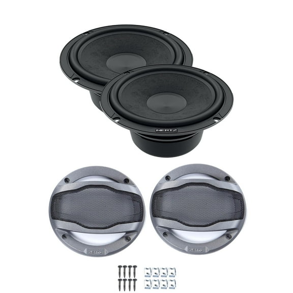 Hertz C 165 L 6 1/2" Low Frequency Woofer Pair with 1 set CG 165 Grills