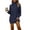 Navy, variant on Edvintorg Women's Sweaters with Tassel Winter Turtleneck Long Sleeve Long Sweater Knitted Business Casual Fall Clothes for Women Plus Size