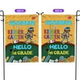 thumbnail image 2 of Back to School German Shorthaired Pointer Goodbye Kindergarten Hello 1st Grade Garden Flag 12x18in Double Sided GSP Lover Dog Gift Outdoor Decor - 02011, 2 of 5