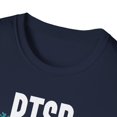 thumbnail image 4 of Teal Ribbon, Gildan Unisex Softstyle T-Shirt, PTSD Graphic Tee, S-3XL, 4 of 5