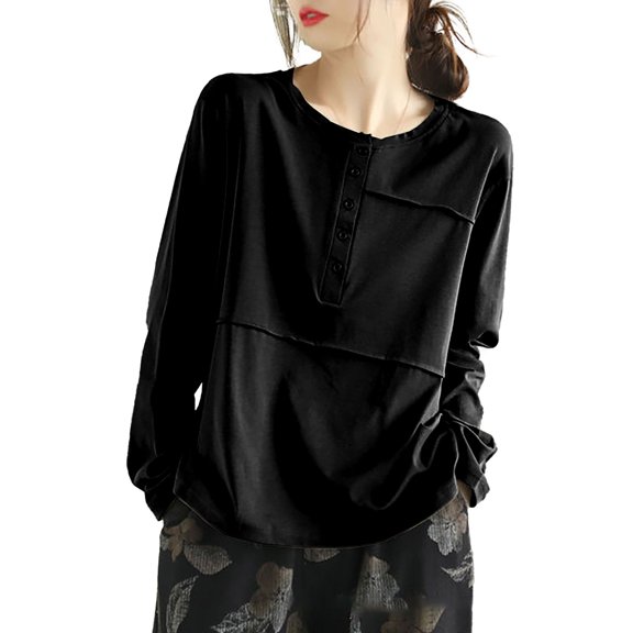 yunLCZ Womens Long Sleeve Shirts Womens Fall Tops Long Sleeve Fall Tops For Women 2025 V Neck T Shirt Womens Long Sleeve Shirts