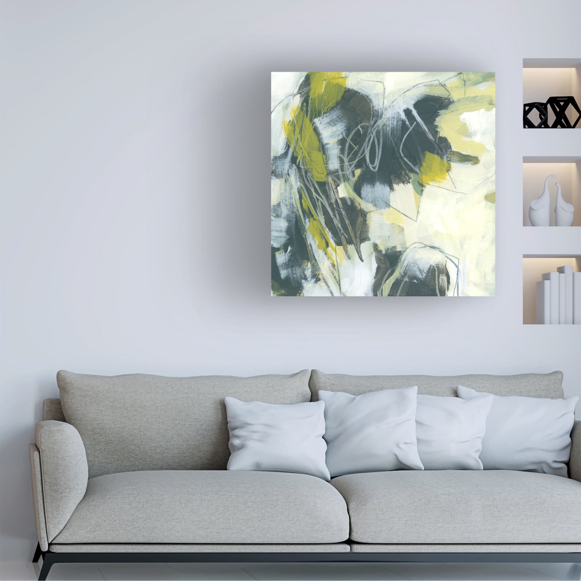 Trademark Fine Art June Erica Vess  Citron Synergy II Canvas Wall Art