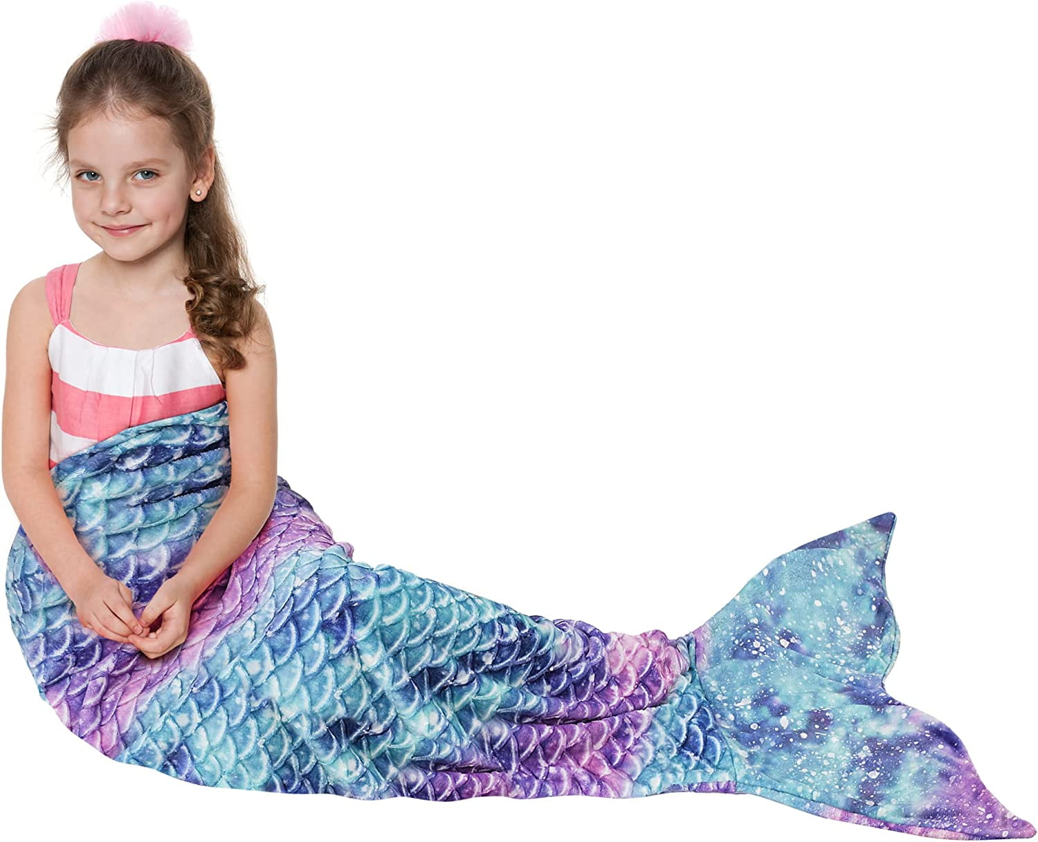 Mermaid Tail Blanket. Soft Warm Plush Fleece Sleeping Bag Snuggle