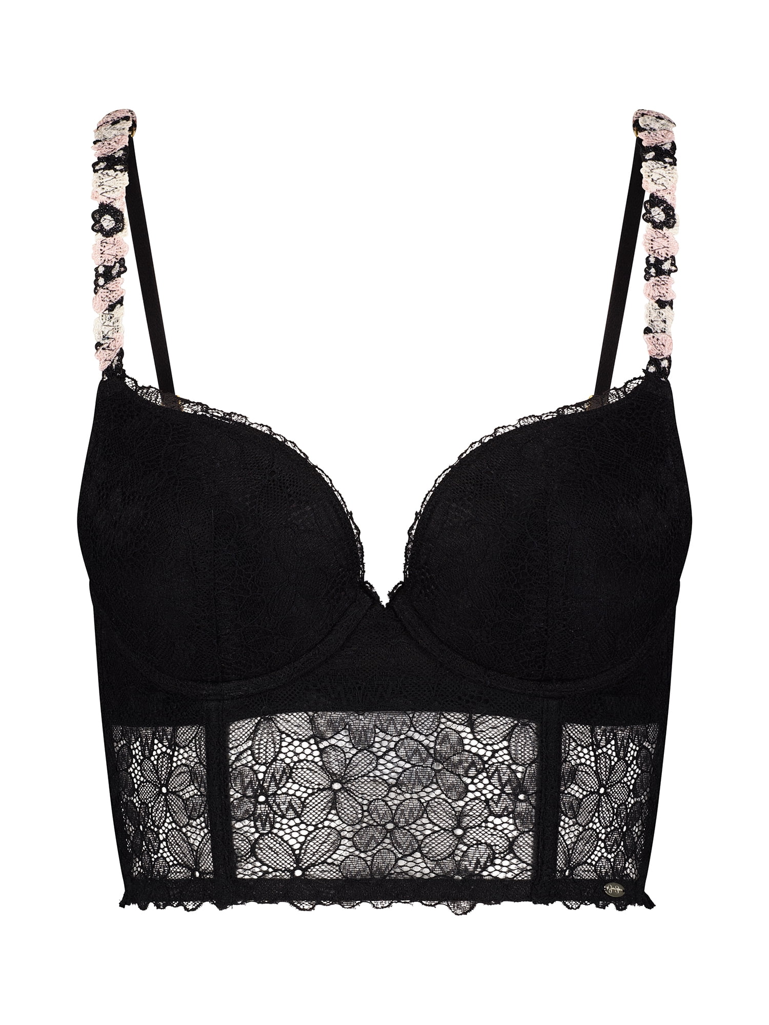 Jessica Simpson Women's Embroidery Longline Bra, Size 34B-40DD