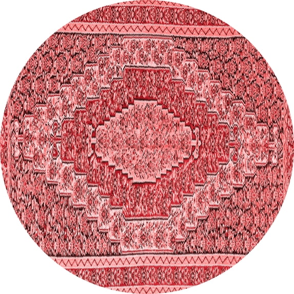 Ahgly Company Indoor Round Persian Red Traditional Area Rugs, 4' Round