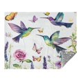 thumbnail image 2 of 70x55 Inches Glow in The Dark Blanket Cozy Throw Camping Blankets for Home and Outdoor Use Whimsical Watercolor Painting, 2 of 8