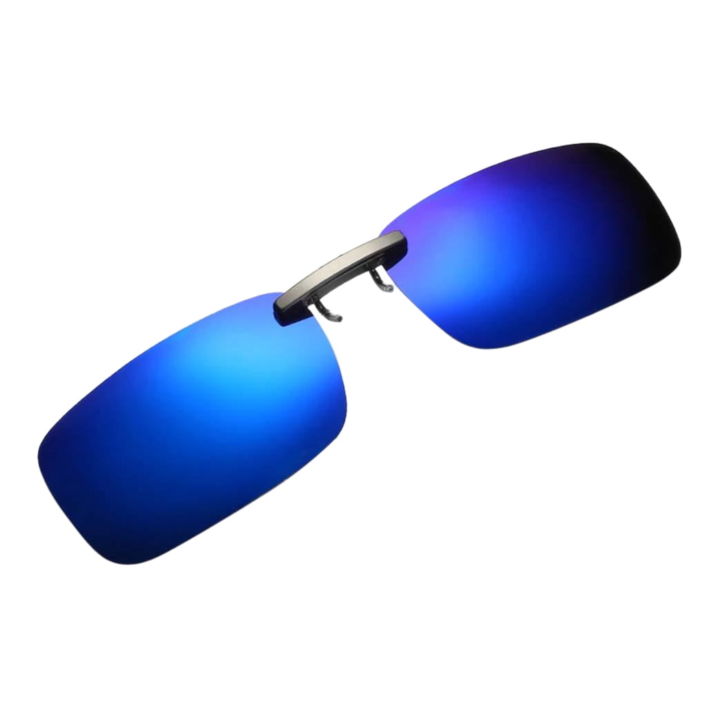 Polarized UV400 Day Night Vision Flip-up Clip-on Lens Driving Glasses Sunglasses 
