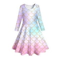 thumbnail image 4 of Little Girls Dresses Sparkling Pretty Sequin Fashionable Slim Fit Dress Fall Clothes Size 6-7T, 4 of 5