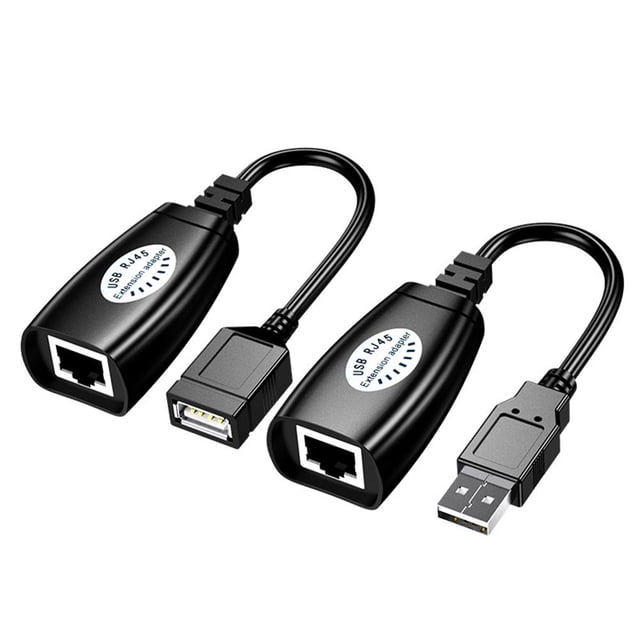 Amplificador señal 50 m Cable extensión USB a RJ45 Línea conector Ethernet HW-RJ11