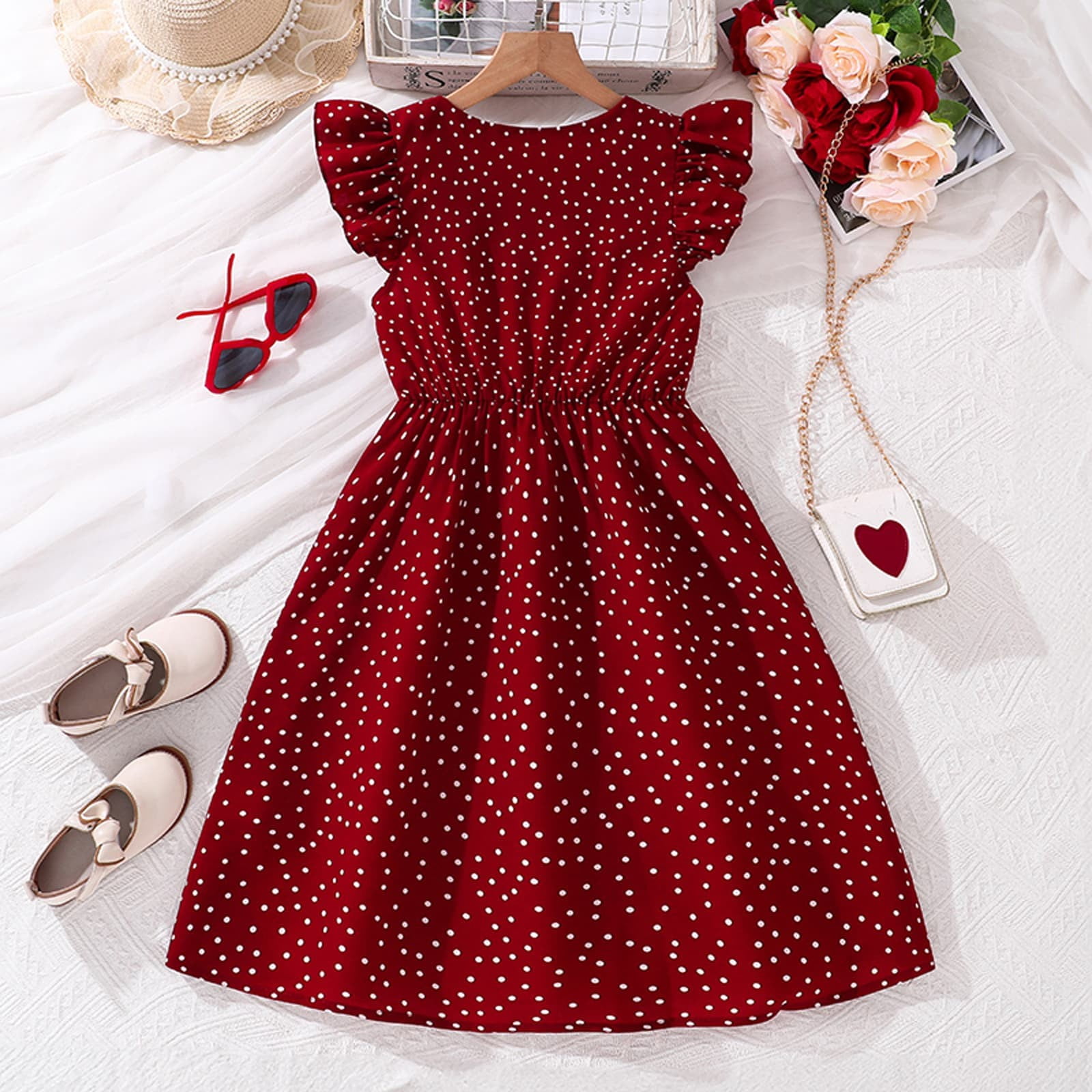 Robe Fille Taille 9/10 M Forever 21 - Coton Doux, Couleur Rose Et Marine