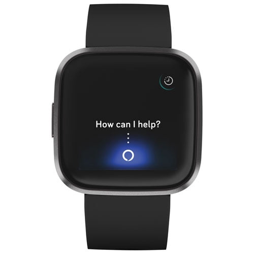 Fitbit Versa (2nd Gen) Smartwatch | Carbon aluminum Body with