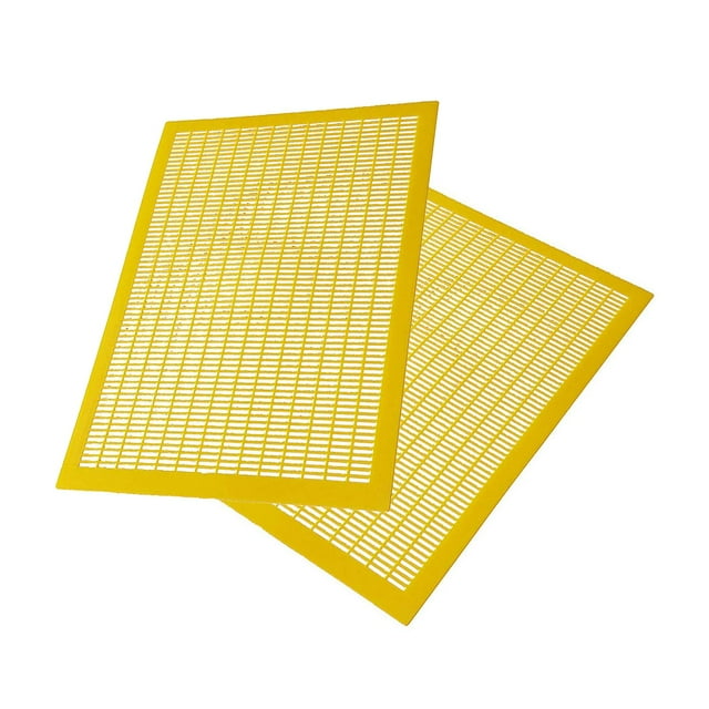 Colaxi 2 Pcs Exclueur de Reine en Plastique pour Apiculture, Design Découpable Pratique, Jaune