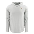 thumbnail image 2 of Men's Cutter & Buck Gray Texas Longhorns Coastline Epic Comfort Eco Recycled Long Sleeve Hoodie T-Shirt, 2 of 3