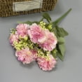 thumbnail image 3 of Moocorvic 7 Heads Artificial Peony Bouquet - Faux Blush Pink Cloud Lotus Flowers - Realistic Silk Floral Stems for Wedding Centerpieces, Home Table Decor & Vase Filler, 3 of 7