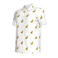 thumbnail image 2 of Balery Gold Rabbit Printed Men’s Short Sleeve Polo Shirt, Midweight Men's Shirt,Golf Polo shirts -, 2 of 9
