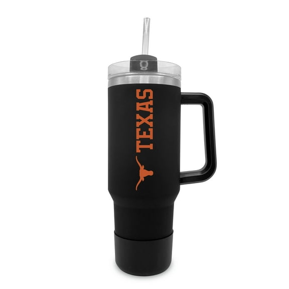 Texas Longhorns 40oz. Stainless Tumbler with Handle & Removable Straw