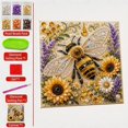 thumbnail image 6 of Animal Pearl Art DIY Craft Kit 5D Diamond Painting for Adults Beginner, Handmade Pearl Beads Diamond Dots Painting Gem Sparkling Horse Home Wall Decoration (Bee), 6 of 6