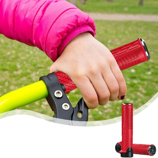 Poignée de Vélo Universelle, Poignée en Caoutchouc Antidérapante, Design Verrouillable, Multicolore, pour les Trajets, Protection de Poignée de Solution, Matériau en Caoutchouc Durable, Résistant aux Intempéries, Installation Facile