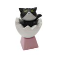 thumbnail image 1 of Kitten Themed Keycap with Crossed Stem for Mechanical Keyboards Switches Keytop Upgrades Handmade Gaming Accessory yellow cat, 1 of 4