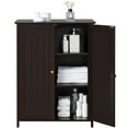thumbnail image 5 of Yaheetech Wooden Floor Cabinet with 2 Durable Doors and 2 Adjustable Shelves, Espresso, 5 of 10