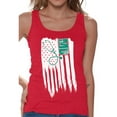 thumbnail image 1 of Awkward Styles American Flag MD Medic Women Tank Top Made in the USA 4th of July Medical Shirt for Women USA Pride Patriotic Doctor Women Tank Stripes and Stars Retro USA Medic Top for Women, 1 of 4