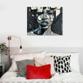 thumbnail image 5 of JEUXUS Black Aluminum alloy Framed Abstract Wall Art Wall Art Black Queen Canvas Wall Art Living Room Decor African American Wall Art Black Art Paintings For Wall Living Room Decor, 5 of 6