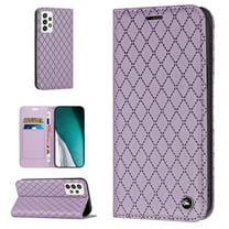 Samsung A52 Wallet Case, Luxury Premium PU Leather Rhombus Diamond RFID Blocking Card Holder Slot, Shockproof Magnetic Closure TPU Case Flip Cover with Kickstand For Samsung Galaxy A52 5G/4G,
Purple