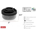 thumbnail image 6 of SIGNORA WARE 2-Piece Airtight Salt and Pepper Shakers Set, BPA-Free, Black & White, 6 of 6