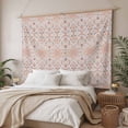 thumbnail image 3 of Orange Boho Large Tapestry for Bedroom Wall Hanging Tapestry,Vintage Southwestern Ethnic Mexican Floral Ceiling Backdrop Tapestries Poster Blanket Wall Decor for Teens Room Living Room Dorm 85" x 90", 3 of 8
