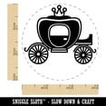thumbnail image 2 of Princess Carriage Self-Inking Rubber Stamp Ink Stamper - Fuchsia Ink - Small 3/4 Inch, 2 of 7