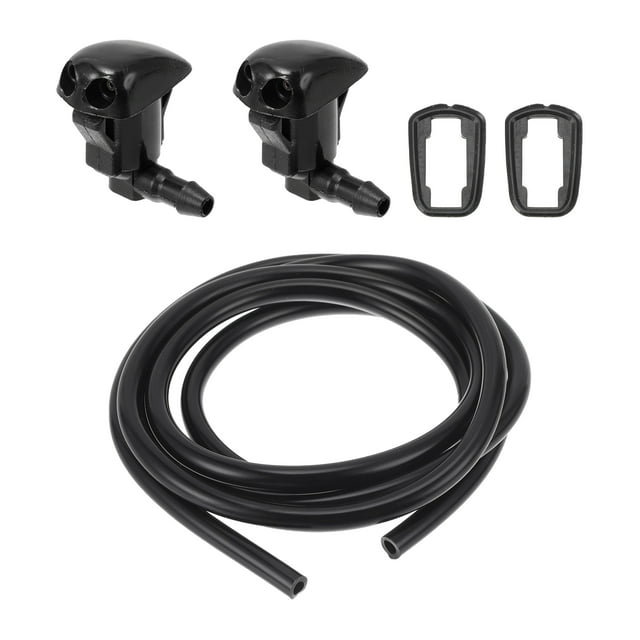 Kit de Boquillas de Lavaparabrisas Unique Bargains para Toyota Tacoma, Boquillas de Rociado de Parabrisas, Jet de Lavaparabrisas No.GJ6E67510B, 2 Pcs Juntas, 1 Pcs Manguera de Fluido de 1.5 Metros