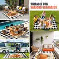 thumbnail image 3 of Orange Pumpkins Fall Outdoor Rug 6x9 Ft, Non Slip Washable Area Rug, Thanksgiving Botanical Leaves Checkered Patio Rugs Carpet Runner, Large Floor Mat for Indoor/Outdoor Deck Porch Camping, 3 of 8
