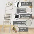 thumbnail image 4 of 6-Tier Blanket Ladder – 5.5 Ft Wall Leaning Quilt Rack, Farmhouse Blanket Storage for Living Room, Bedroom & Bathroom – Rustic Decorative Wooden Towel & Quilt Holder, Easy to Assemble, 4 of 17