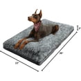 thumbnail image 6 of Dog Beds for Large Dogs Fixable Deluxe Cozy Dog Kennel Beds for Crates Washable Dog Bed, 36 x 23 x 3 Inches, Black, 6 of 10