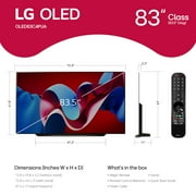 LG 83 Class 4K UHD OLED C4 Series 120 Hz Web OS 24 Smart TV with Dolby Vision - OLED83C4PUA