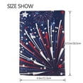 thumbnail image 3 of Pofeuu Red White Blue Fireworks 1 Print Travel Document Organizer Passport Holder Men Women for Family (6.5 in x 4.5 in),Wallet Holder Credit Card Clutch Bag Case, 3 of 5