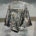 thumbnail image 3 of Kiijoy Girls Glitter Sequin Shorts Fashion High Waist Dance Performance Shorts, Sizes 6-7, 3 of 4