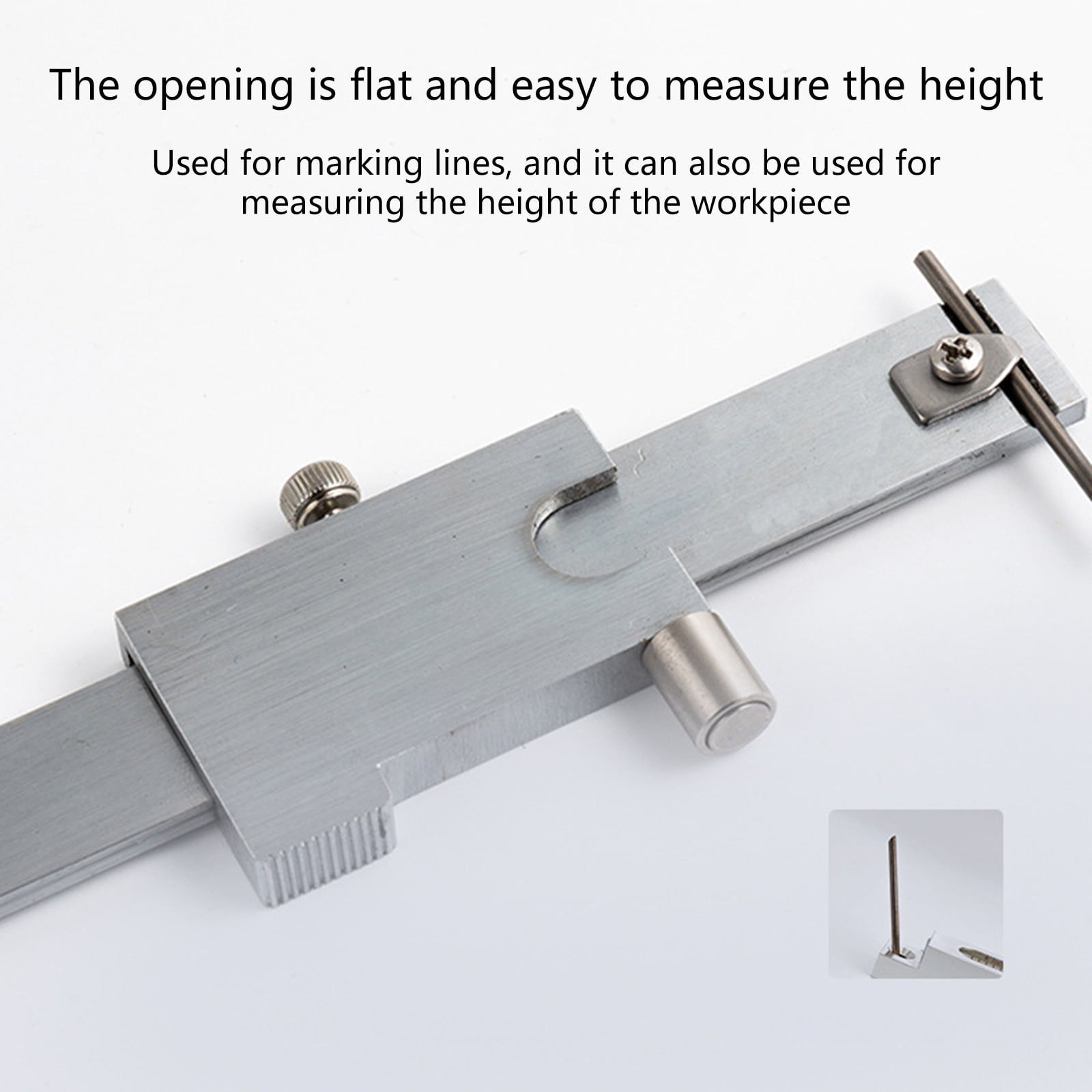 Portable High Accuracy Caliper Stainless Steel 200/300mm Scale for Technical Drawing Use
