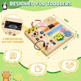 thumbnail image 2 of Tablero de Actividades Montessori de Madera MoKo con LED y Música, 2 of 8