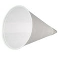 Genpak Harvest Rolled Rim Compostable Paper Cone Cup White 4 oz. 5000