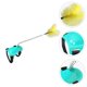 thumbnail image 2 of 2 Sets Cat Plaything Teasing Foot of Pet Strap Tied Exerciser Buckle Wire Rod Interactive Interesting with Spring Entertainment, 2 of 5