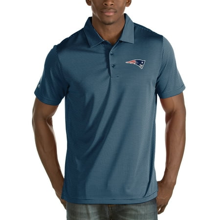 - New England Patriots Antigua Quest Stripe Polo - Navy