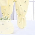 thumbnail image 5 of yocbz Layette Newborn Boy Outfits 5PCS Baby Gift Set Neborn Baby Dolls Clothes Girl Yellow,0-3 Months, 5 of 8