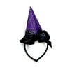Pretend Play Dress Up Mozlly Purple Wicked Witch Spider Web Hat Halloween Headband (Multipack of 3)