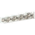 thumbnail image 5 of Possini Euro Design Modern Wall Light Chrome Wrapped Wire 39" Clear Glass for Bathroom Over Mirror, 5 of 8