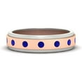thumbnail image 5 of Mens Two Tone Bezel Diamond Wedding Band - Fascinating Diamonds, 5 of 59