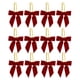 thumbnail image 2 of xihome 12 lazos navideños de terciopelo para coronas de rbol, envoltorios de regalos, manualidades, decoracin de fiestas, bolsas de dulces y decoracin navideña del hogar., 2 of 8