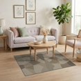 thumbnail image 3 of ODIKA 4'x6' Washable Area Rug Non-Slip, Chair-Friendly, Flatwoven Large Contemporary Scattered Overlapping Forms Geometric Beige for Home Office, Under Desk, 3 of 7